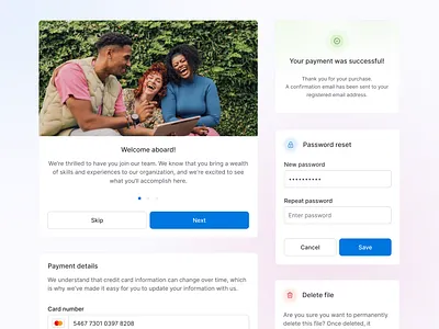 🪄 Magia UI - Modals button delete design design system figma magia modals password payment success