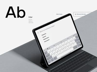Skincare Kiosk App application beauty design figma kiosk app skincare typography ui uiux design user experience user interface ux webdesign
