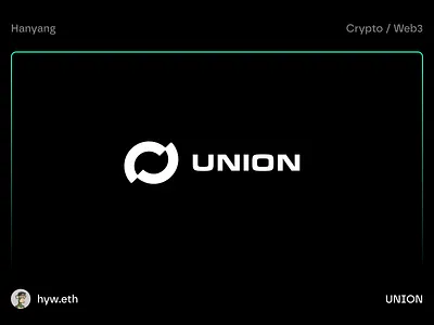 UNION - Powering the Future of Onchain Finance - Brand Logo bitcoin blockchain branding btc crypto design finance graphic design illustration logo minimal minimalist motion graphics ui web3
