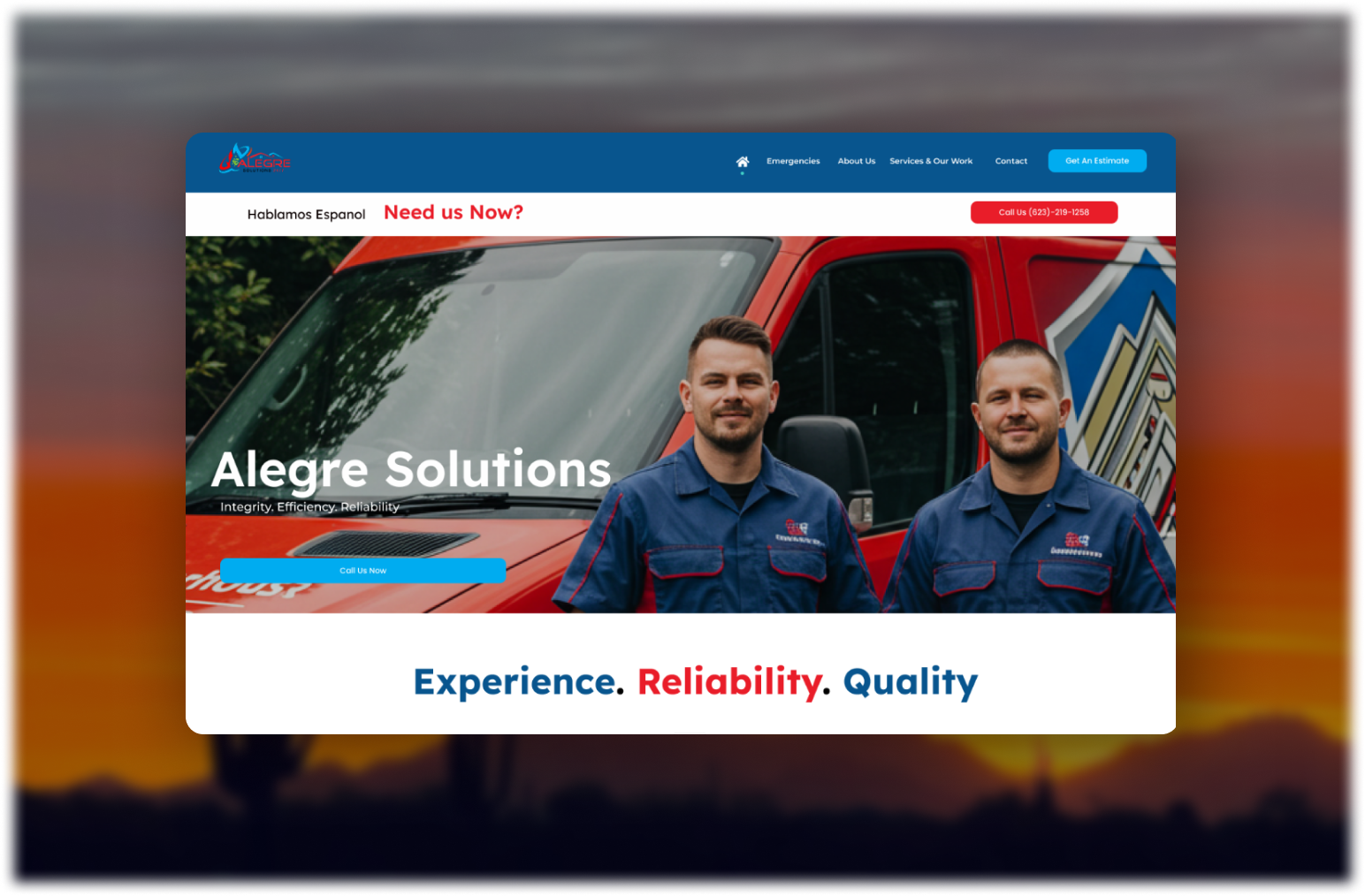 Example of Full Website Design + Development