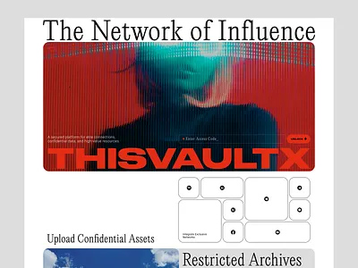 Secure Networking Vault Platform access control confidential sharing cyber vault digital encryption digital security elite access encrypted data exclusive network glitch effect networking hub platform design premium security secure networking secure platform typography ui concept ui design user experience ux design vault platform