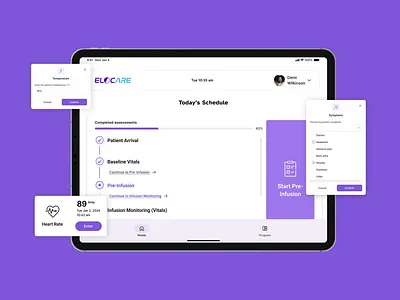 Elocare - Healthcare Application for Clinicians figma healthcare medical ui uiux design user experience user interface ux web app webdesign