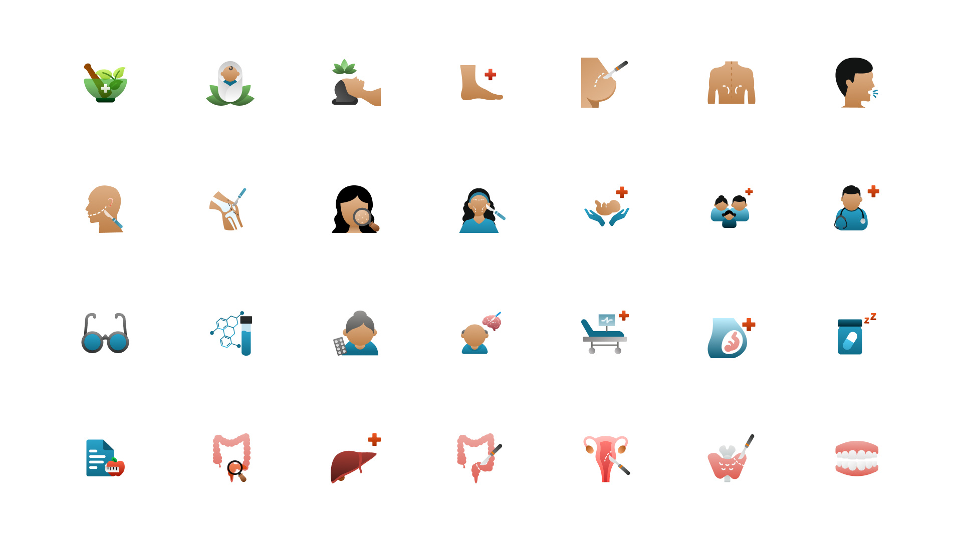 Gradient Icons graphic design ui