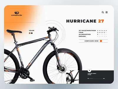 Sport Bike cleandesign configurator ecommerce figma flatdesign illustrator landingpage minimal modern mountainbike photoshop productpage shop sport ui ux webdesign