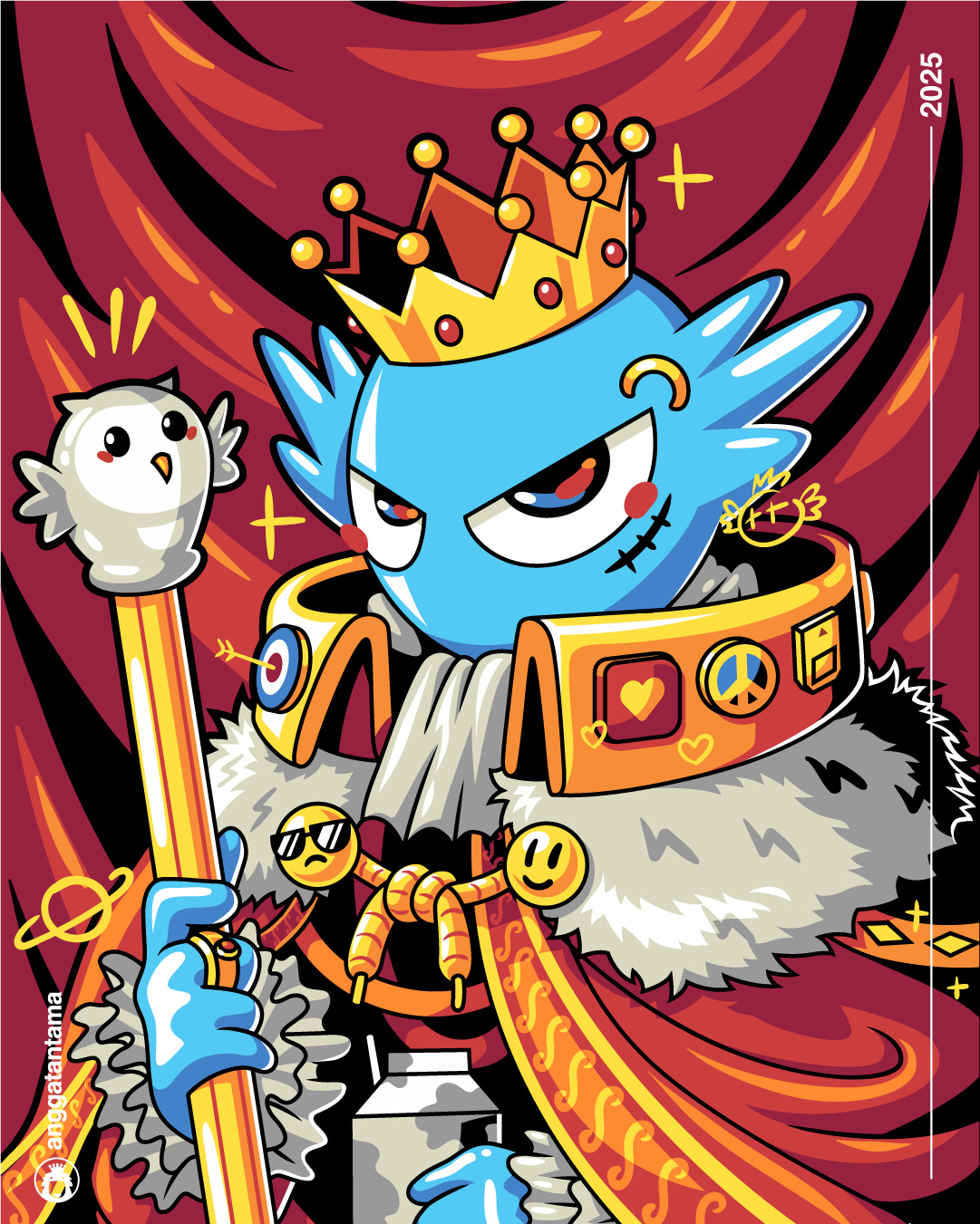 The King axolotl king