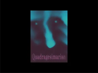 Quadragesimarian Poster 70s character comet design face grain illustration oldschool poster quadragesimarian religion retro space stars