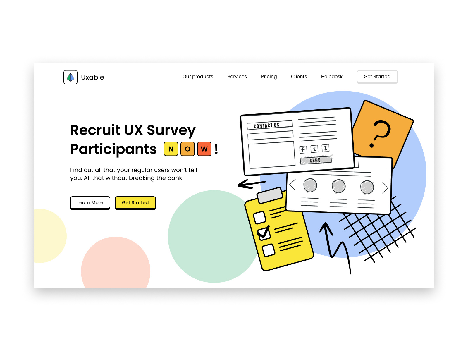 Example of Conversion Focused Landing Page Design