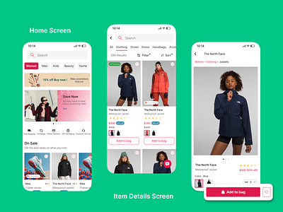 Shopping UX/UI - Mobile Design ios mobile design ui ux