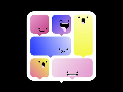 Talking Bubbles artist artwork branding chat design empjis graphic design illustration vector