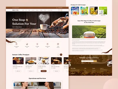 Coffee Landing Page .landing page coffee home page coffee landing page coffee web page coffee website ui page
