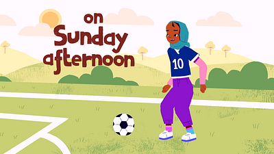 "Sunday Football" - Character Animation - BBC Bitesize animation bbc bitesize character animation character design characters educational football illustration learning school