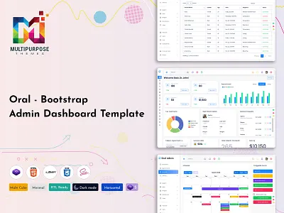 Dentist Dashboard UX HTML admin admin dashboard admin template animation dashboard dentist graphic design healthcare illustration motion graphics product design user experience webdesign