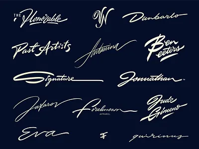 Signature lettering logo's 2022 art authentic brushlettering calligraphy custom design flow handwritten identity lettering logo logodesign logomaker personal script signature sophistiacted type unique