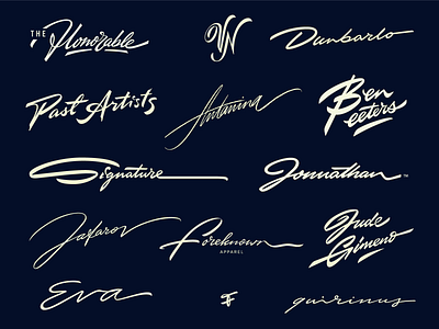 Signature lettering logo's 2022 art authentic brushlettering calligraphy custom design flow handwritten identity lettering logo logodesign logomaker personal script signature sophistiacted type unique