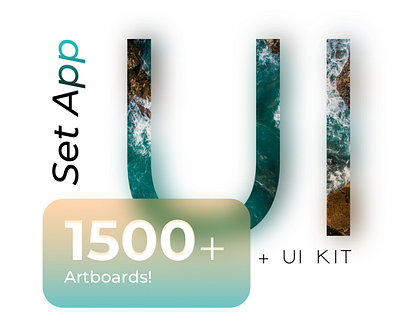 SET App Complete UI | 1500+ Artboards app design flow design logo minimal ui ux ux design