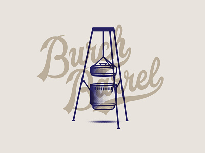Burch Barrel bbq handlettering handtype hashtaglettering illustration lettering smoker