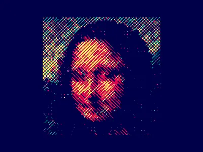 Mona Lisa Animation animation art generative art generative design graphic design mona lisa motion graphics text