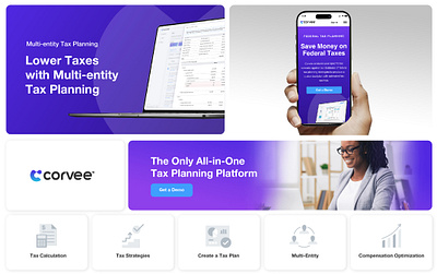 Corvee UI saas ui ux website design website development