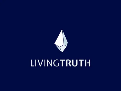 Logo Design - Living Truth brand design crystal brand design crystal logo gem logo gemstone gemstone logo living truth logo design new age logo newage logo stone logo zachabstract