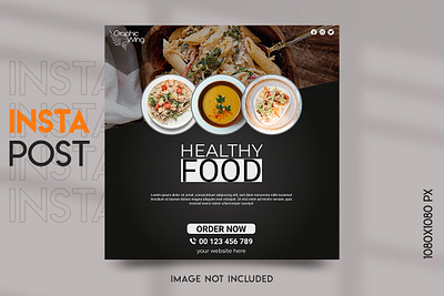 Social Media Post Design for Restaurant Business food story