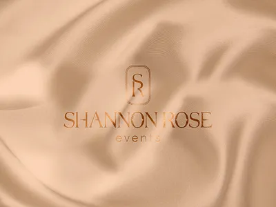 Western rustic minimalist SR monogram logo design fabric orange