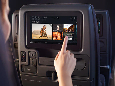 Singapore Airlines IFE airline airplane design hmi ife in flight entertainment inflight entertainment interactive interface media player ui