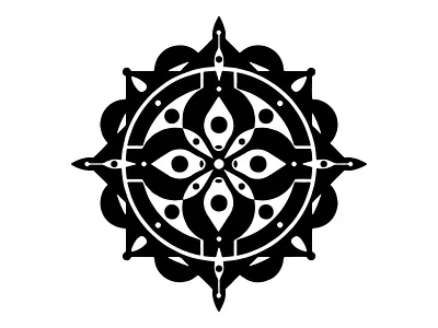 mandala geometric ilustration logo mandala shape