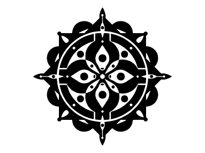 mandala geometric ilustration logo mandala shape