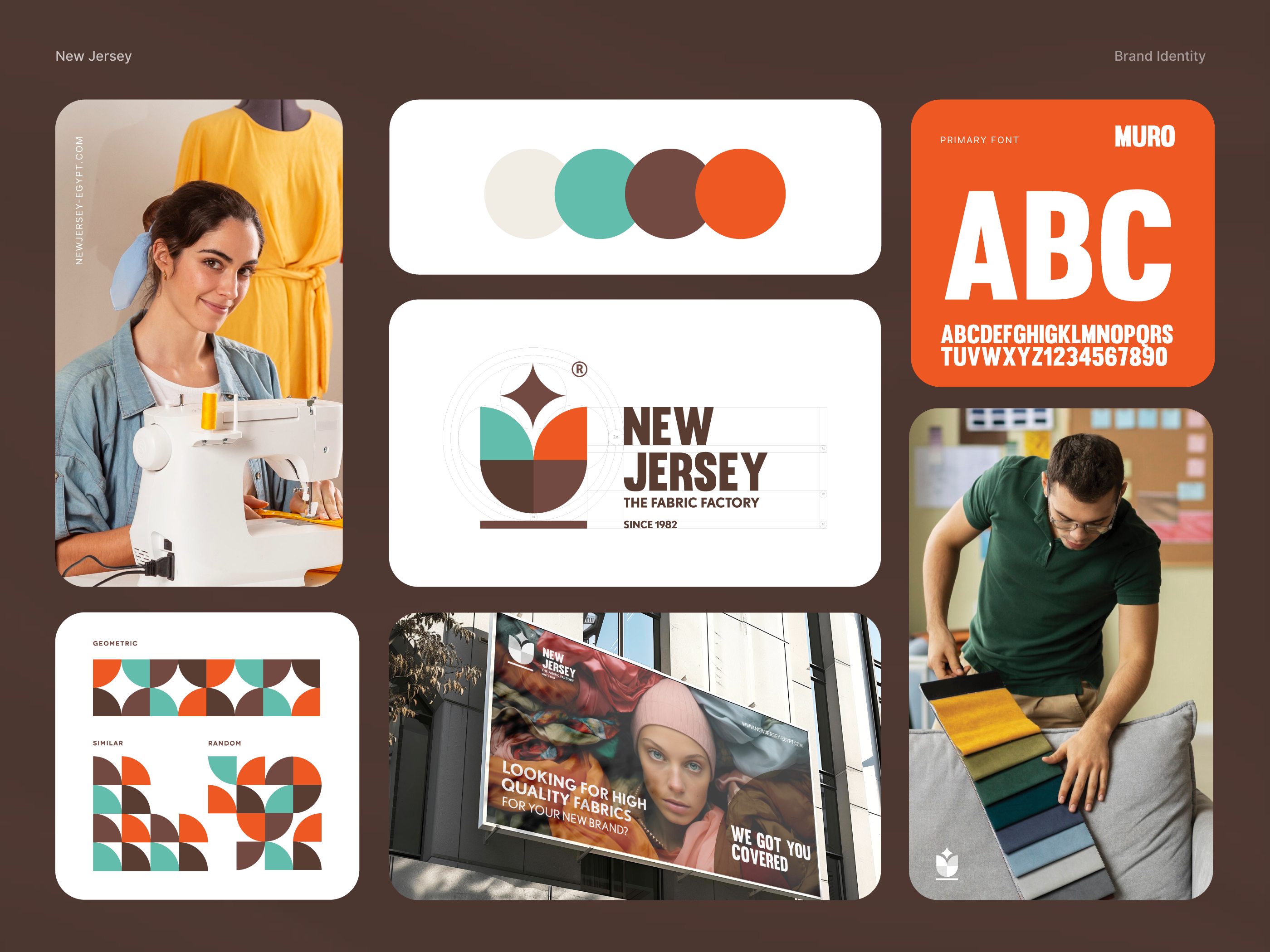 Textile Company Brand Identity branding fabric factory identity logo pattern textile ui ux