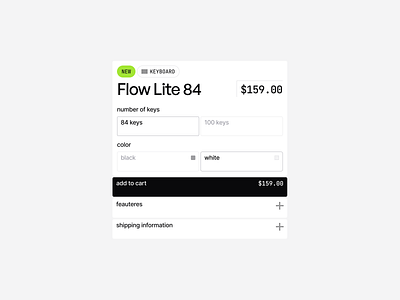 Product Detail Card card clean detail marketplace minimalistic product product page shop store tech ui ux web