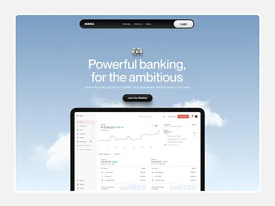 Landing page design for Digital Banking admin bank bank website banking dashboard digital banking finance fintech framer framer expert framer website landing page landing page design landing page development minimal online banking pay online payment website website design