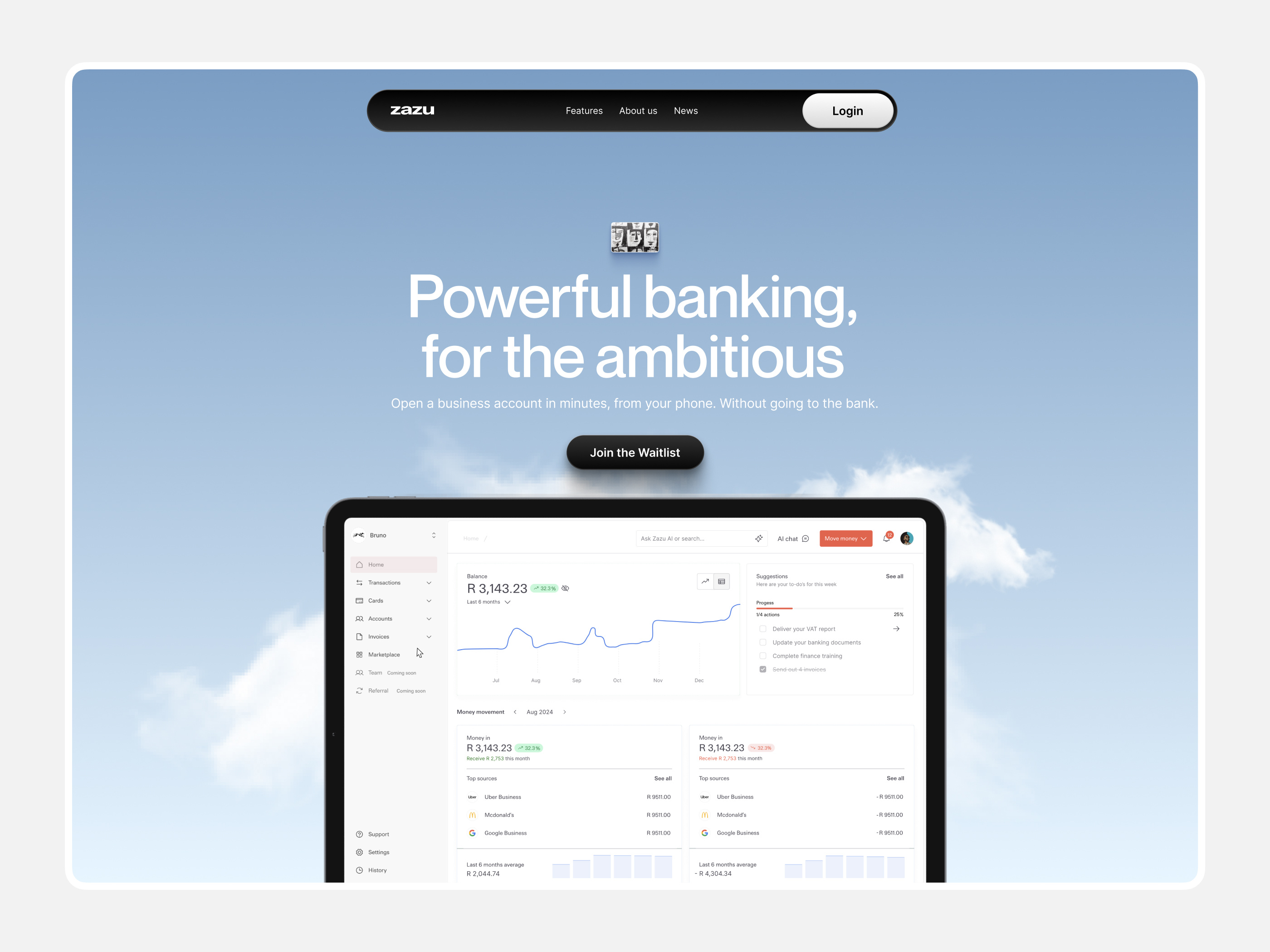 Example of Creative Landing Page Design