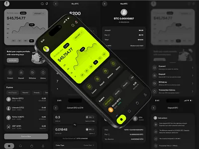 KloudPay - Crypto Management App bitcoin blockchain credit card crypto banking ethereum finance app investment mobile app ui wallet app