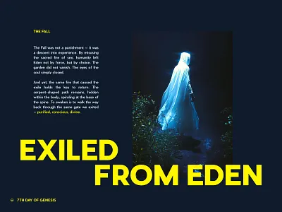 The Fall bold design eden exiled layout midjourney type typo typography web
