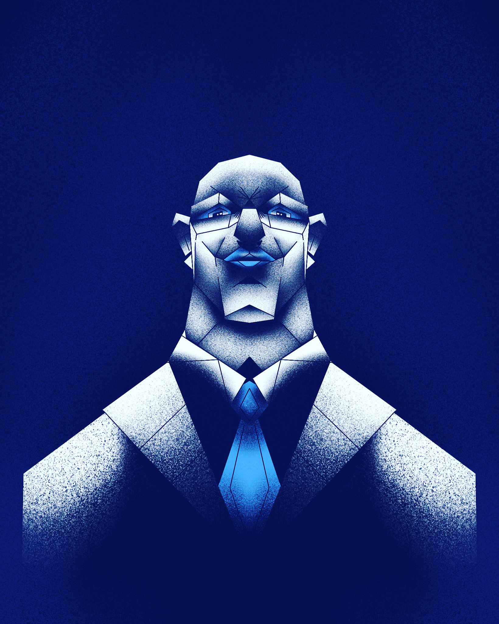 Another Level 3d animation bald boss design graphic design icon illustration line logo men minimal motion graphics noise retro simple suit ui