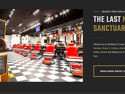 Website design for barber club on lual branding logo management ui website design