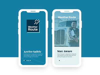 Weather Route app brand strategy branding logistics logo mobile startup travel ui ux weather