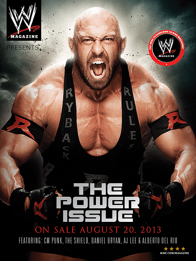 WWE Magazine - 2013 Internship branding graphic design layout magazine