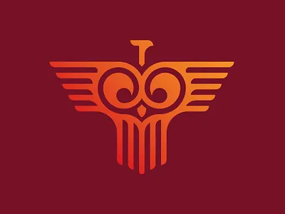 Phoenix Owl Logo animal logo art bird logo brand brand identity branding company logo design geometric graphic design line logo logos logotype minimalist modern monoline owl logo phoenix logo vector
