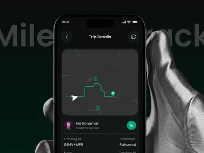 Car Mileage Tracker Mobile App Design app design clean design ios mileage tracker mobile app moldern product design tracker app tracker mobile app ui uiux uiux design
