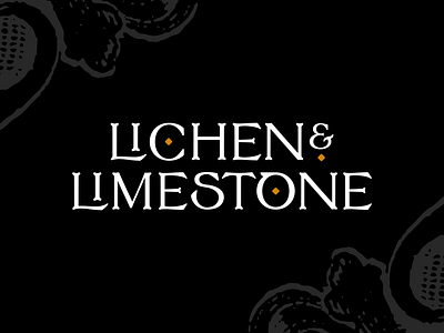 Lichen & Limestone logo branding illustration logo typography