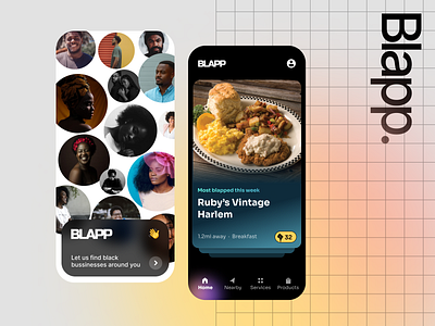 Blapp: An app for black-owned businesses black owned ios mobile ui