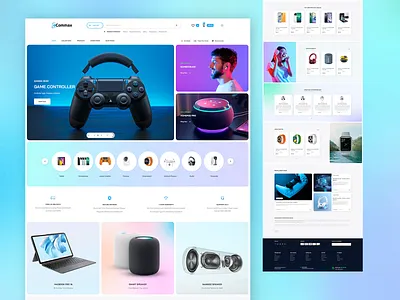 Ecommax - Computer & Gadget Shop WordPress Theme audio shop bento layout computer store ecommerce electronics store elementor elementor theme gadget shop gradient background shopify shopify theme tailwind css ux ui web design web development website design woocommerce woocommerce theme wordpress wordpress theme