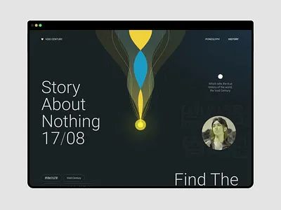 Exploration banner on a landing page banner exploration interaction landing page mobile motion graphics prototype responsive ui ux website