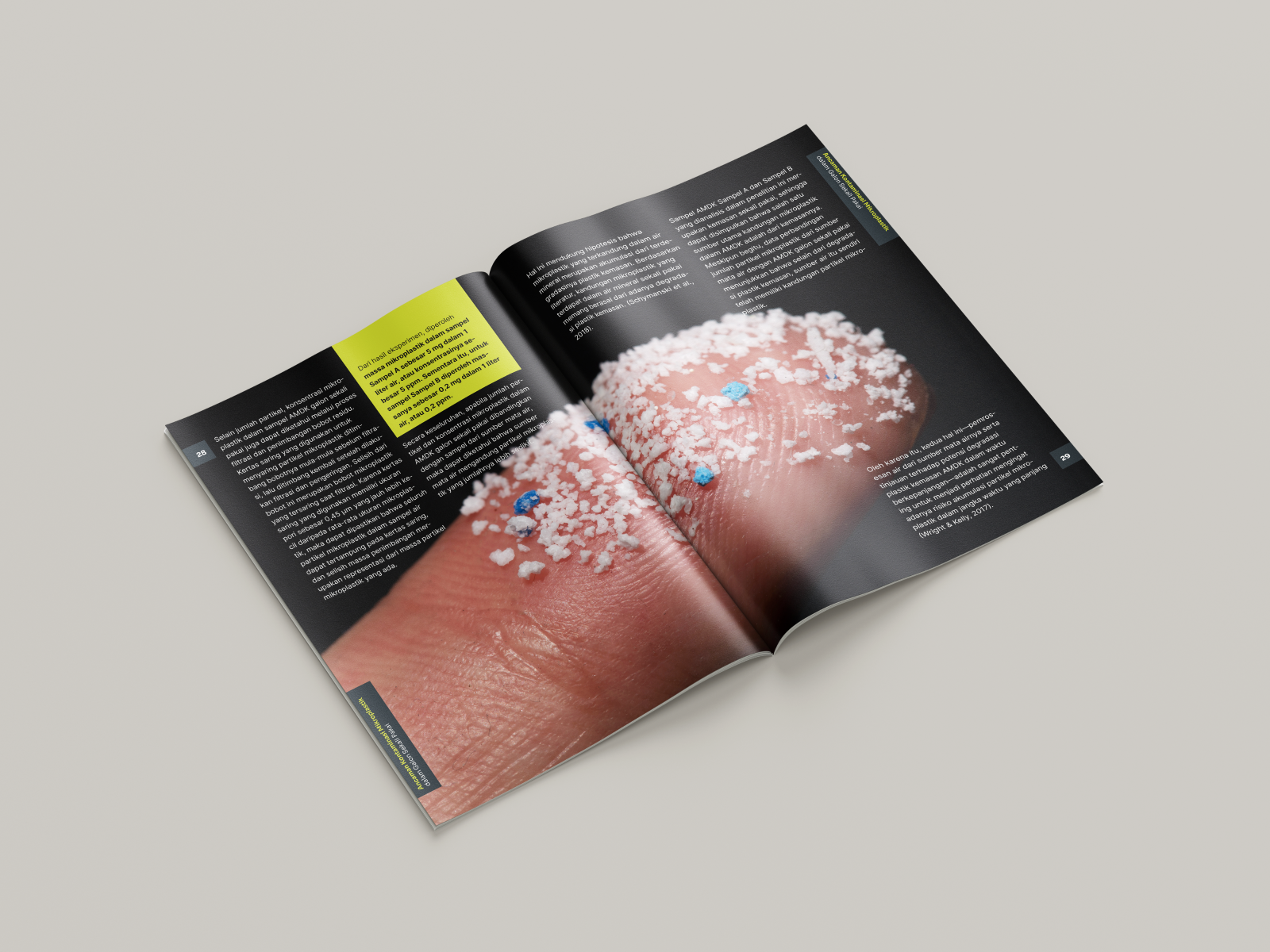 Microplastic Threat in Disposable Gallons: Report by Greenpeace book design editorial design environment greenpeace layouting magazine magazine design magazine layout report visual report