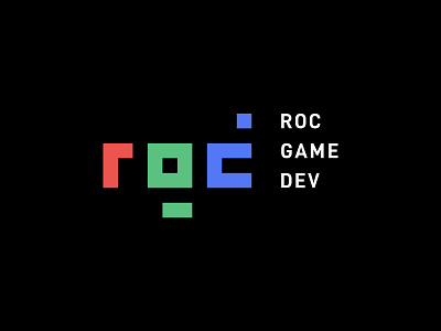 ROC Game Dev block type brand branding design flat game logo gaming graphic design icon icons identity logo logomark mark minimal monogram monogram logo type typography vector