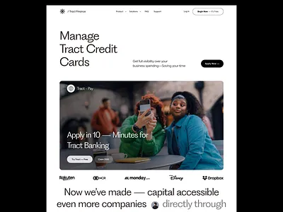 Finance - Landing Page Design capital credit card dstudio dstudio agency finance finance landing page finance website funding landing page landing page design payment payment website saas saas landing page saas website venture website website design