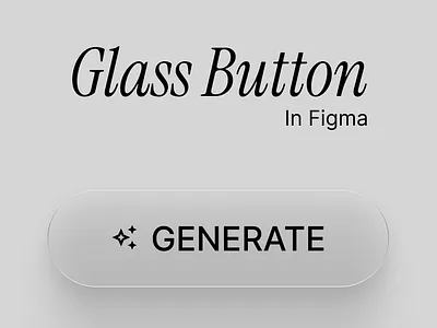 Glass Button branding design graphic design logo typography ui vector