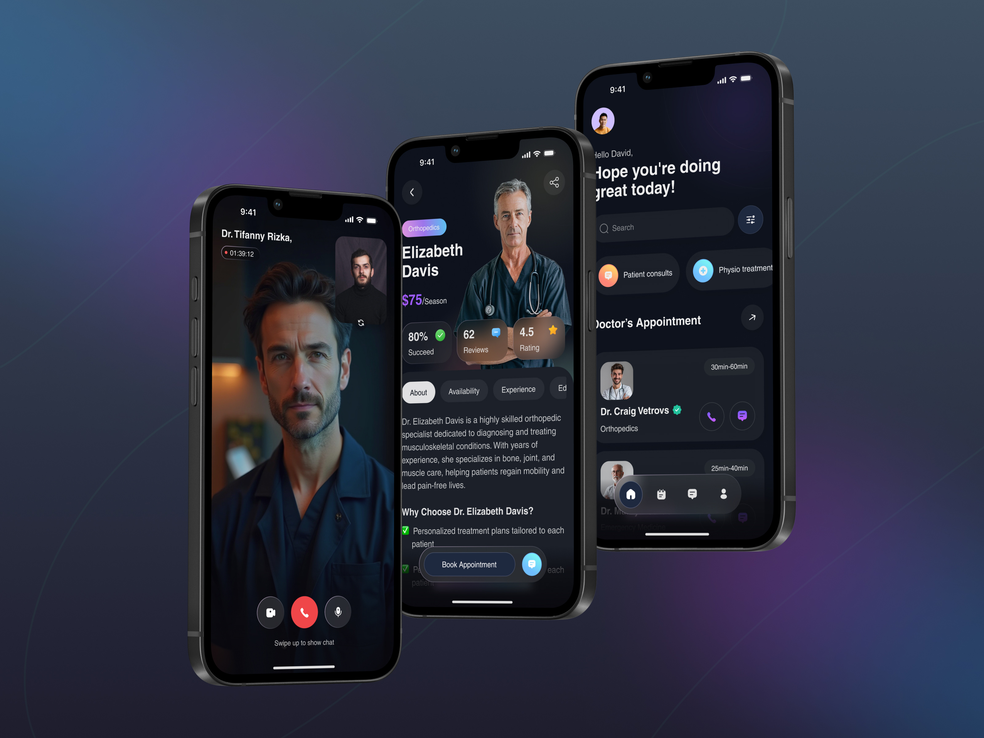 Doctor App Exploration android app design appointment chat consultant design doctor doctors figma health healthcare app medical app medical interface mobile patient pharmacy ui ui design uiux ux design