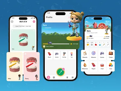 🦷 Brushlink Junior – Making Kids Love Brushing! 🎨📱 ai in healthcare brushing app dental app dental health dental hygiene dentist app gamification gamified learning health wellness healthcare tech iot device kid profile kids dental app kids education medical app mobile app oral care smart toothbrush teeth brushing teledentistry